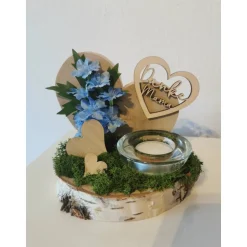 Danke Mama Herz Baumscheibe Mamageschenk Muttertag Teelichthalter