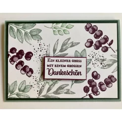 Dankeschön Danksagungskarte Freundschaftskarte Vatertag Muttertag Grußkarte Unikat Handarbeit Stampin'up