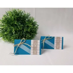 Danksagungskarte Dankeskarte Kommunion Konfirmation MAIGRÜN-TAUPE oder Wunschfarbe