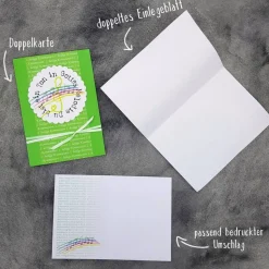 Danksagungskarte Kommunion - Du bist ein Ton in Gottes Melodie