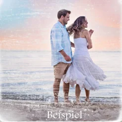 DEIN FOTOBLOCK, Holzblock Holzschild, personalisierbare minimalistische Wanddeko zum Aufhängen oder Hinstellen