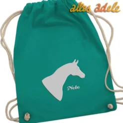 Dein Turnbeutel mit sportlichem Wunschmotiv und Namen