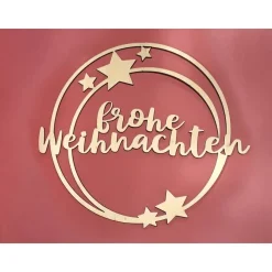 Deko Anhänger "Frohe Weihnachten"