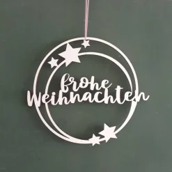 Deko Anhänger "Frohe Weihnachten"