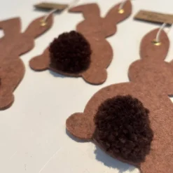 Deko Anhänger Hase braun