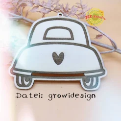 Deko Auto als Geldgeschenk zur Hochzeit, individuelles Geldhochzeitsgeschenk