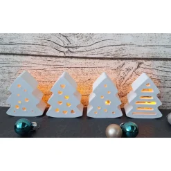 Deko Bäume mit Ballonlicht im Organzasäckchen ~ Lichtbäume ~ Weihnachtsbaum ~ Weihnachten