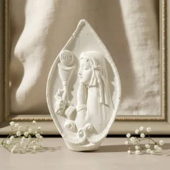 Deko Figur - Kommunion "Mädchen" - Creme