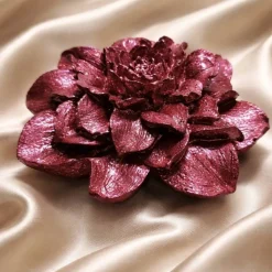 Deko Figur - Rose in Glitterrot -