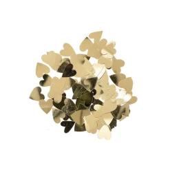 Deko Flitter Herzen goldfarben 100 Stück