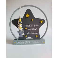 Deko für Sternenkinder | Holzstern für Sternenkind | Erinnerung an verstorbenes Kind | Andenken Fehlgeburt
