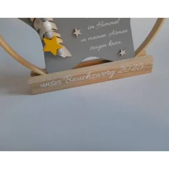 Deko für Sternenkinder | Holzstern für Sternenkind | Erinnerung an verstorbenes Kind | Andenken Fehlgeburt