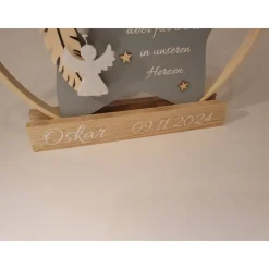 Deko für Sternenkinder | Holzstern für Sternenkind | Erinnerung an verstorbenes Kind | Andenken Fehlgeburt