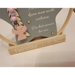 Deko für Sternenkinder | Holzstern für Sternenkind | Erinnerung an verstorbenes Kind | Andenken Fehlgeburt