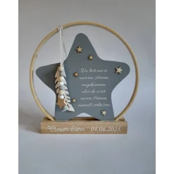 Deko für Sternenkinder | Holzstern für Sternenkind | Erinnerung an verstorbenes Kind | Andenken Fehlgeburt