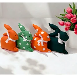 Deko Hasen im 4er Set, Oster Deko