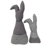 Deko Hasen im 2er Set, Stoffhasen, Osterhasen mit Tasche