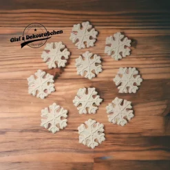 Deko Keramik Schneeflocke