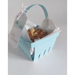 Deko Körbchen zur Tauffeier, Tischdeko