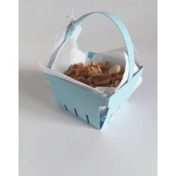 Deko Körbchen zur Tauffeier, Tischdeko