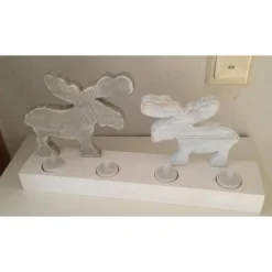 Deko zur Weihnachtszeit mit Elchen und Wichteln