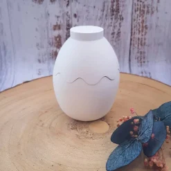 Dekoei Behältnis aus Keraflott – Stilvolle Osterdekoration in Ei-Form