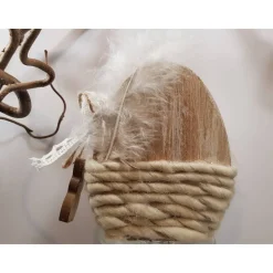 Deko-Ei elegant originell weiß Glitzersteine Spitze