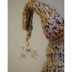 Dekofigur FLASCHENWICHTEL BLAU Geschenk zur Geburt Babyparty Taufe Babygeburtstag Geldgeschenk