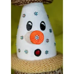 Dekofigur MURPHY Wichtel Upcycling Flasche Flaschenkunst Dekoration Collage Nikolausgeschenk Weihnachtsdeko Geldgeschenk