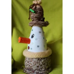 Dekofigur MURPHY Wichtel Upcycling Flasche Flaschenkunst Dekoration Collage Nikolausgeschenk Weihnachtsdeko Geldgeschenk