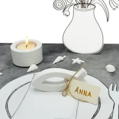 Deko-Fisch in 2 Größen – Christliche Deko für Taufe, Kommunion & Hochzeit