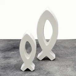 Deko-Fisch in 2 Größen – Christliche Deko für Taufe, Kommunion & Hochzeit