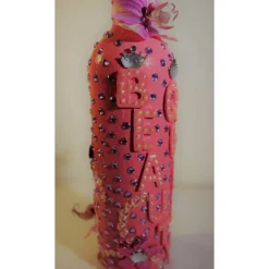 Dekoflasche Geldgeschenk BEAUTY QUEEN Upcycling Flasche Geschenk Frauengeschenk zu Weihnachten Geburtstag Valentinstag M