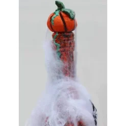 Dekoflasche HALLOWEEN Upcycling bemalte dekorierte Glasflasche Flaschenkunst Dekoration Collage Herbstdeko Halloweendeko