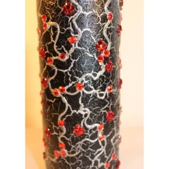 Dekoflasche RUBINROT Upcycling Flasche Geschenk Frauengeschenk zu Geburtstag Valentinstag Muttertag Geldgeschenk