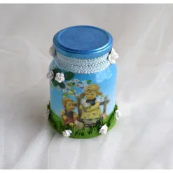 Dekoglas mit Hummelmotiv