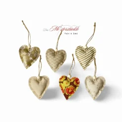 Dekoherz Herzanhänger Boho-Style beige braun DIY