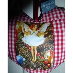 Dekoherz 'Weihnachts-Elfe', Baumschmuck, Weihnachtsdekoration, Unikat