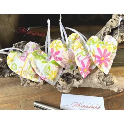 Dekoherzchen Set Stoffherz handgefertigt Streudeko