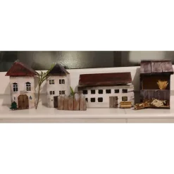 Deko-Holzhaus, "Bauerndorf" handbemalt