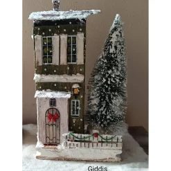 Deko-Holz-Winterhaus, handbemalt