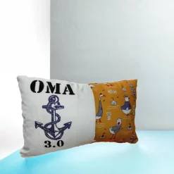 Dekokissen Oma Anker - Maritim - Geschenk - Oma & Opa - Kissen