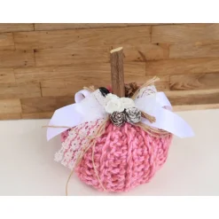 Dekokürbis gehäkelt Wohndekoration Herbstdeko Tischdeko