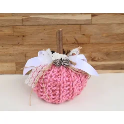 Dekokürbis gehäkelt Wohndekoration Herbstdeko Tischdeko