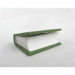 Dekoration Minibuch, grün saftgrün, Mini-Notizbuch, handgefertigt