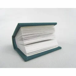 Dekoration Minibuch, petrol blau, Mini-Notizbuch, handgefertigt