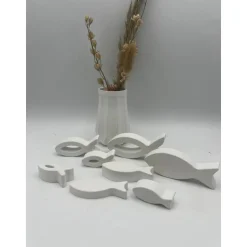 Dekoration zur Taufe , Konfirmation, Firmung, Kommunion , Fische zur Dekoration , Tisch Dekoration , Raysin 200 ,