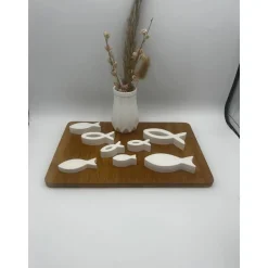 Dekoration zur Taufe , Konfirmation, Firmung, Kommunion , Fische zur Dekoration , Tisch Dekoration , Raysin 200 ,