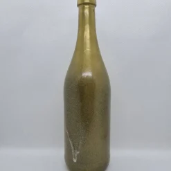 Dekorative Flasche in Kupfer mit Glitzereffekt. Perfekte Tischdekoration für die nächste Feier.