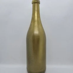 Dekorative Flasche in Kupfer mit Glitzereffekt. Perfekte Tischdekoration für die nächste Feier.